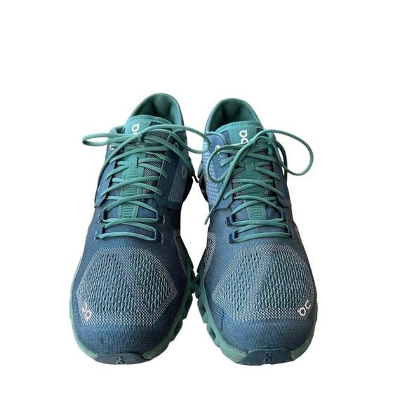ON CLOUD X Running Shoes Men’s Storm Tide Blue Green Size 12.5 - Picture 13 of 13